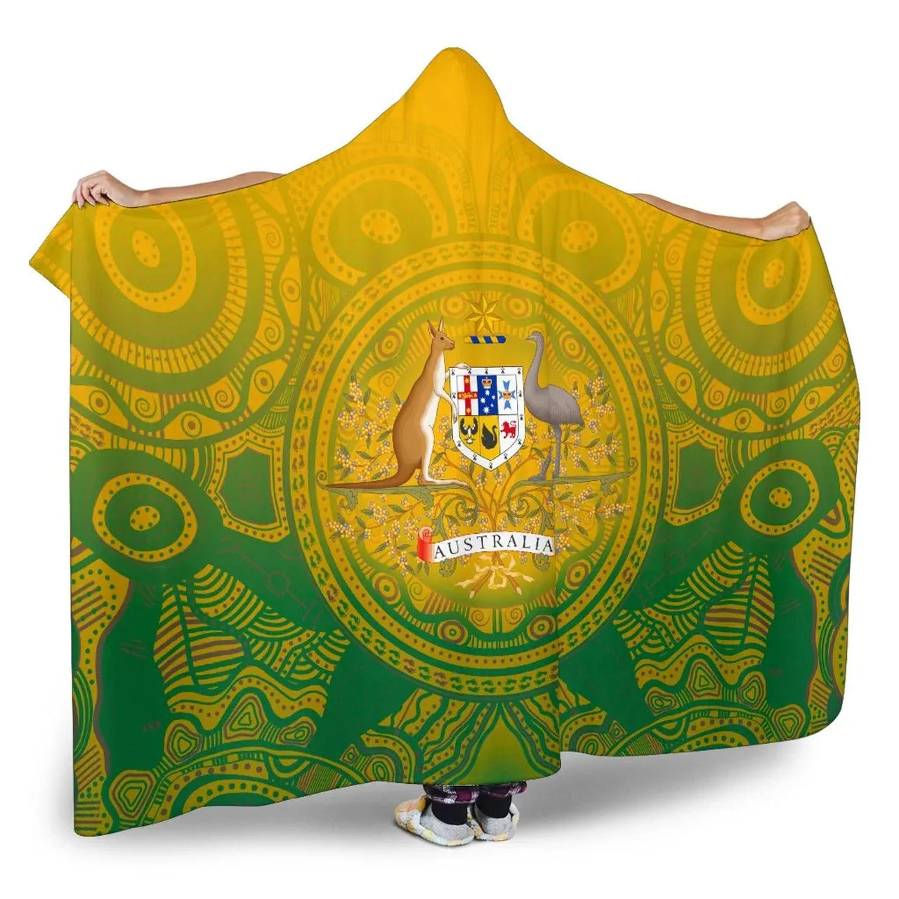 australia-aboriginal-hooded-blanket-australia-and-coat-of-arms-ver01