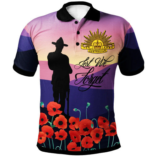 Australia Anzac Day Polo Shirt - Lest We Forget ver3