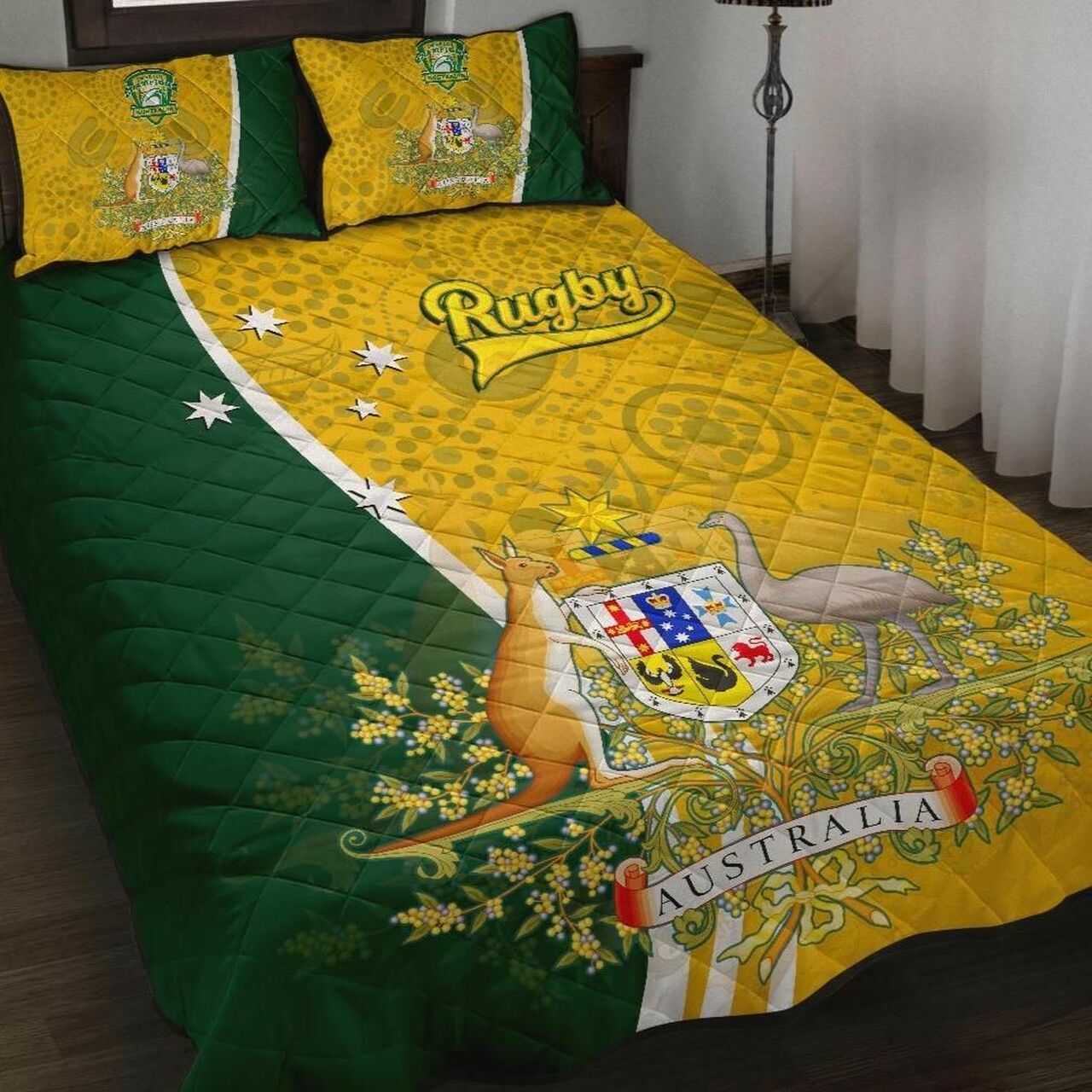 australia-quilt-bed-set-australia-coat-of-arm-in-style