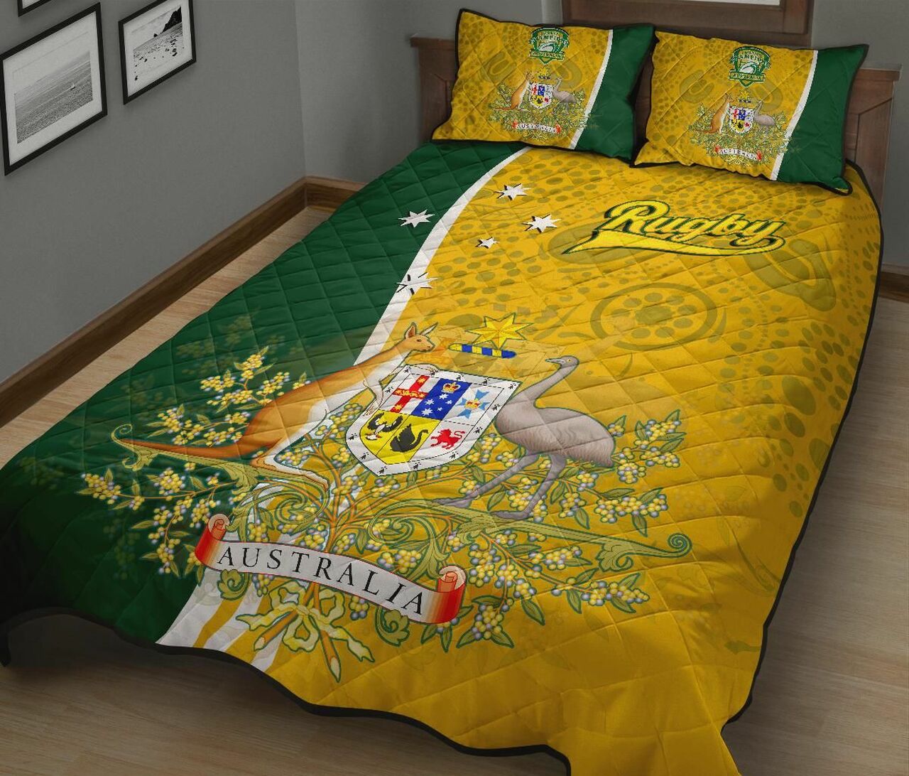 australia-quilt-bed-set-australia-coat-of-arm-in-style