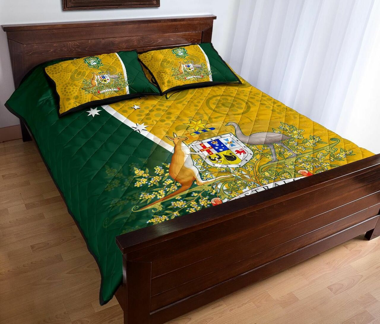 australia-quilt-bed-set-australia-coat-of-arm-in-style