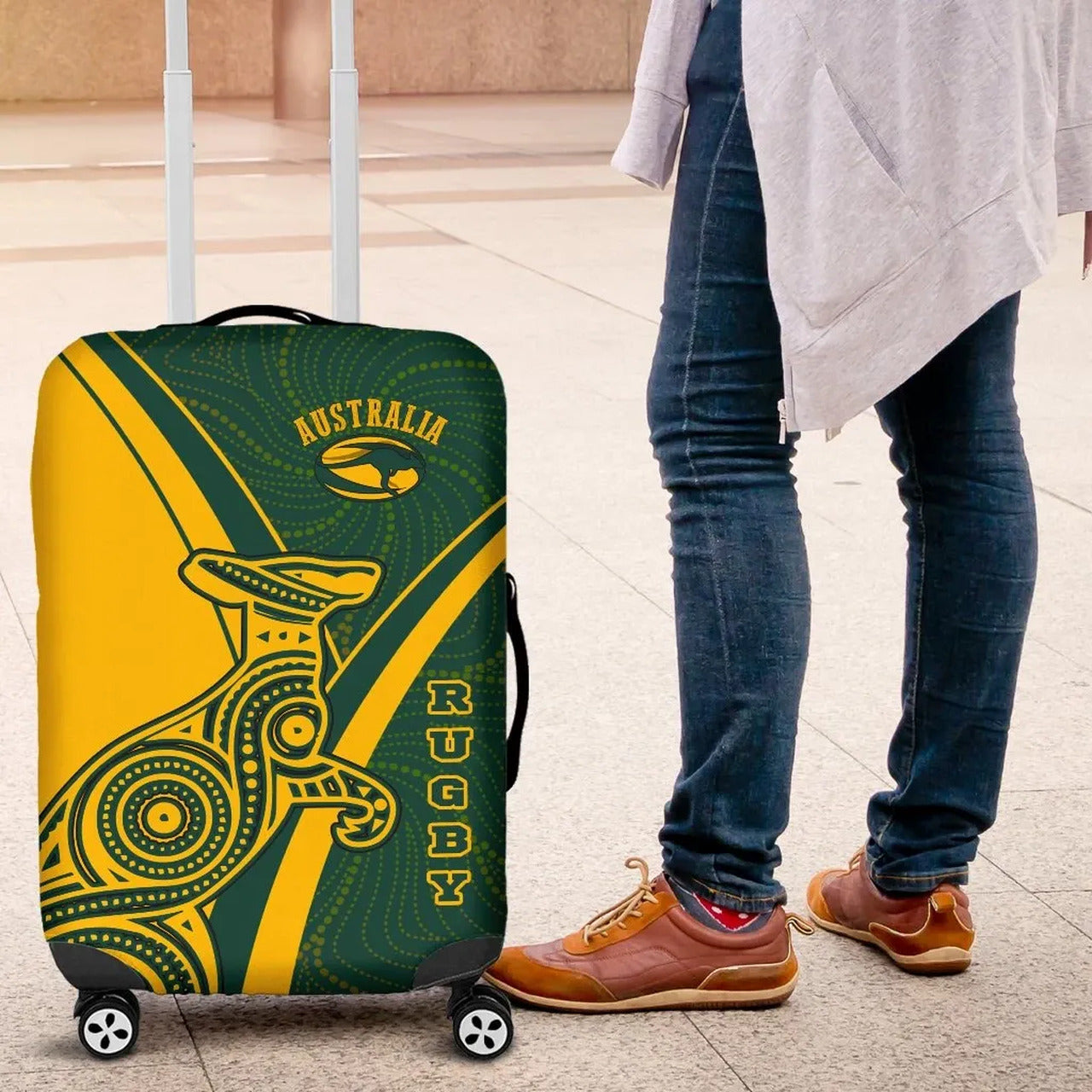 australia-luggage-cover-australian-kangaroo-and-aboriginal-patterns