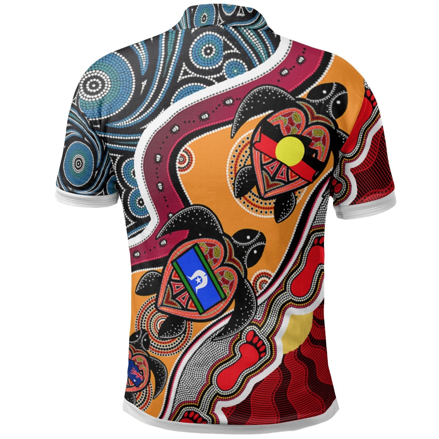 polo-shirt-australia-aboriginal-dots-with-turtle-and-naidoc-flags