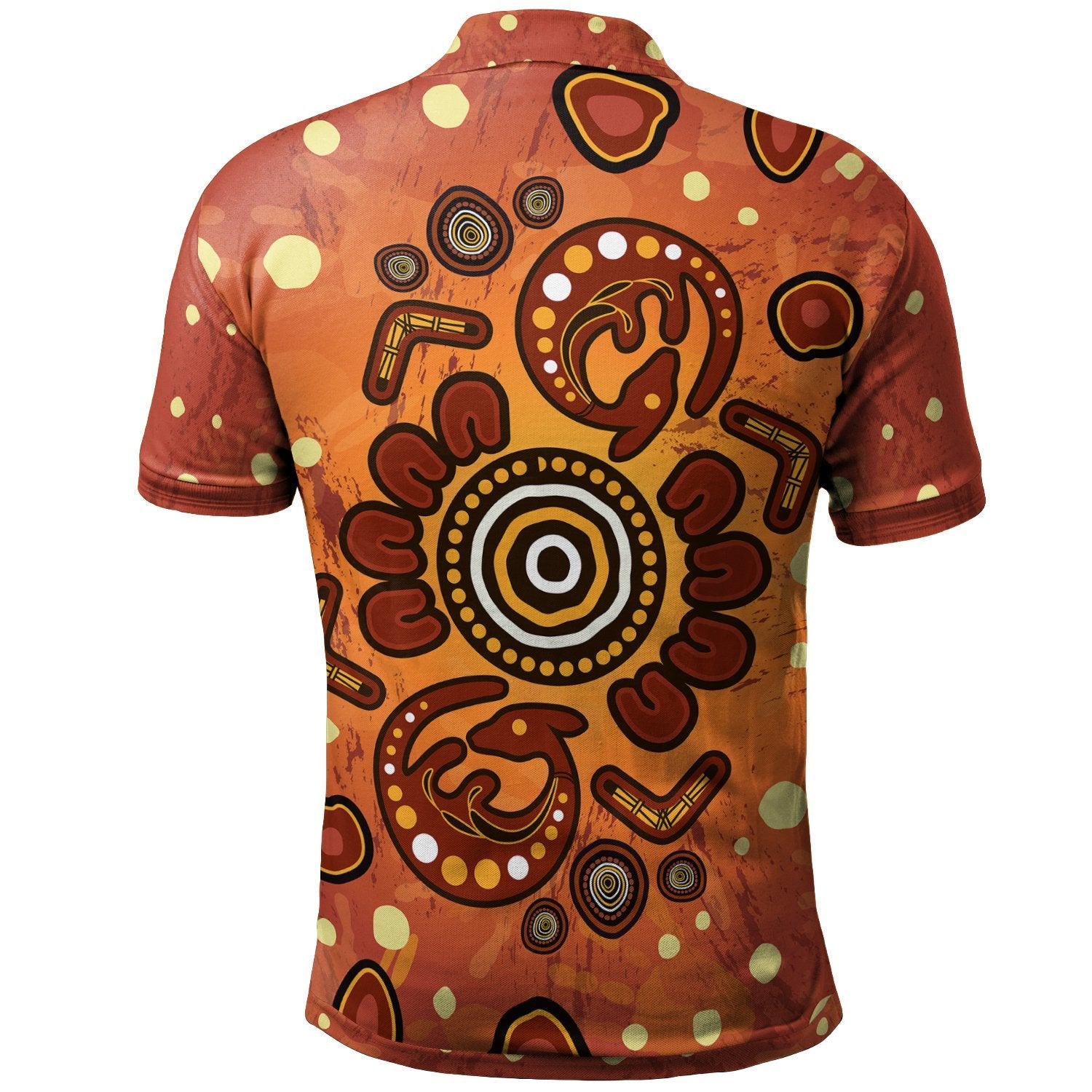 aboriginal-polo-shirt-baby-kangaroo-and-dot-painting-patterns