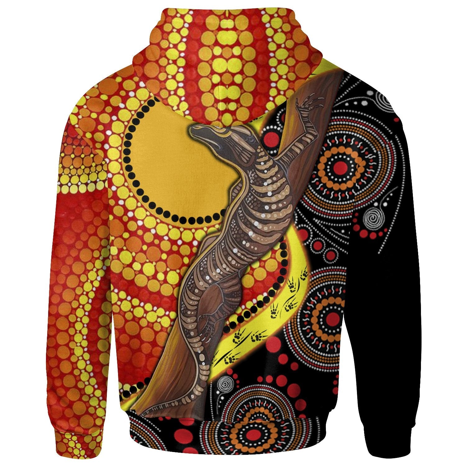 zip-up-hoodie-australian-aboriginal-dot-painting-sun-and-lizard