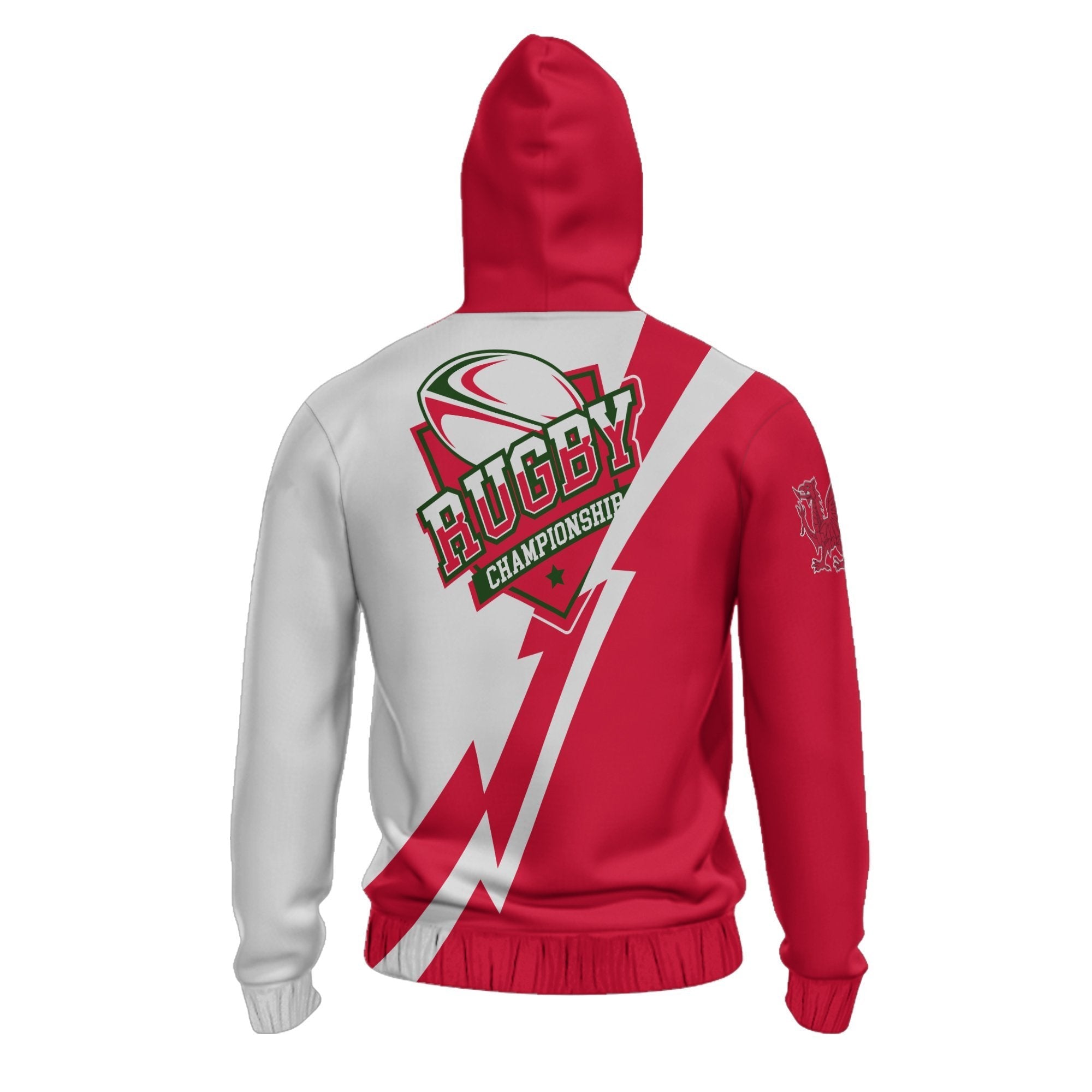 Wales Rugby Hoodie - Lighting Style