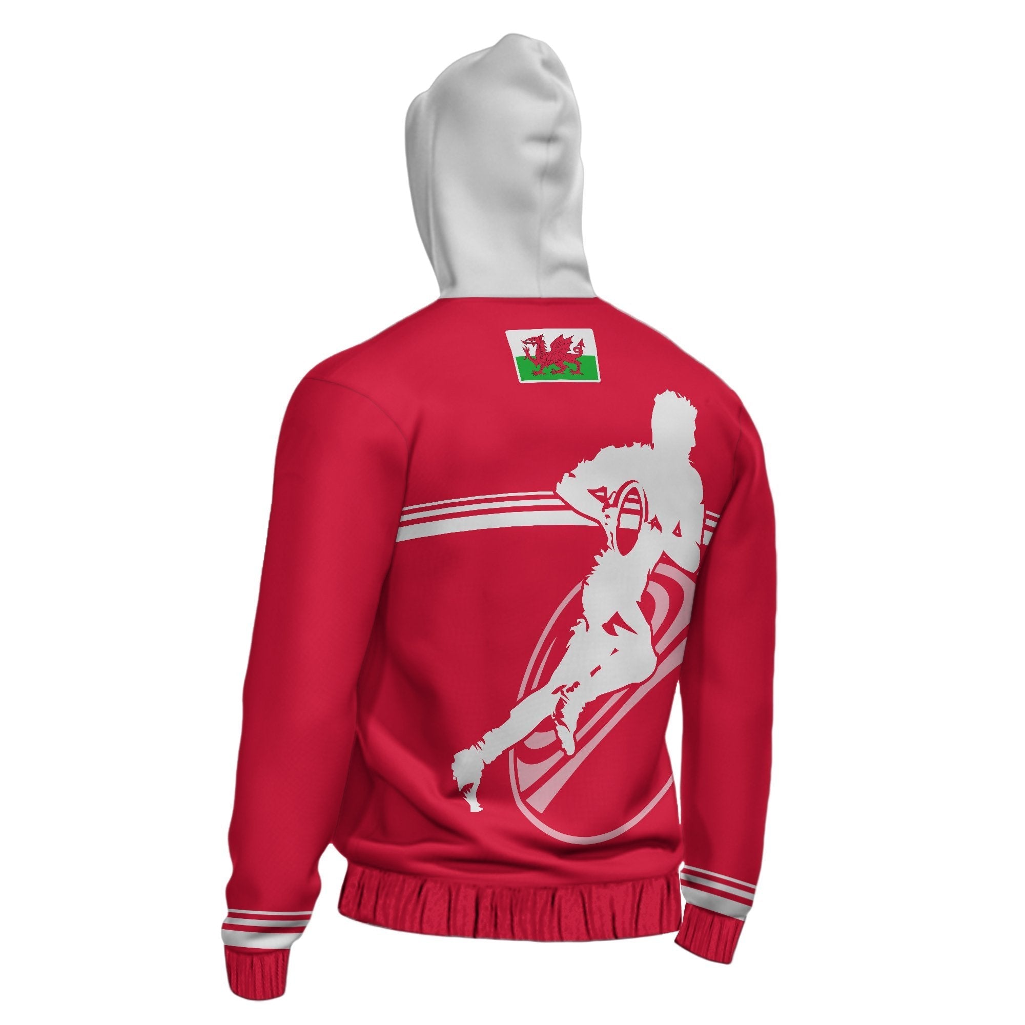 Wales Rugby Hoodie - Horizontal Style