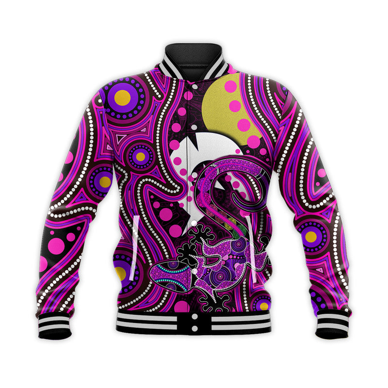 custom-personalised-naidoc-aboriginal-lizard-baseball-jacket-pink-style