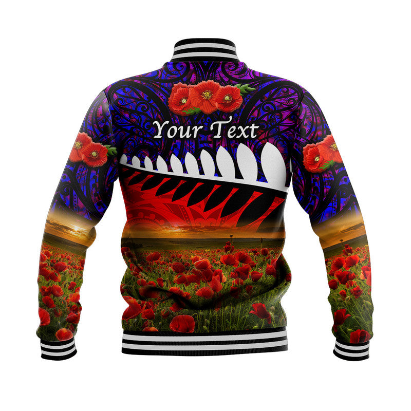 custom-personalised-new-zealand-maori-anzac-baseball-jacket-poppy-vibes-purple