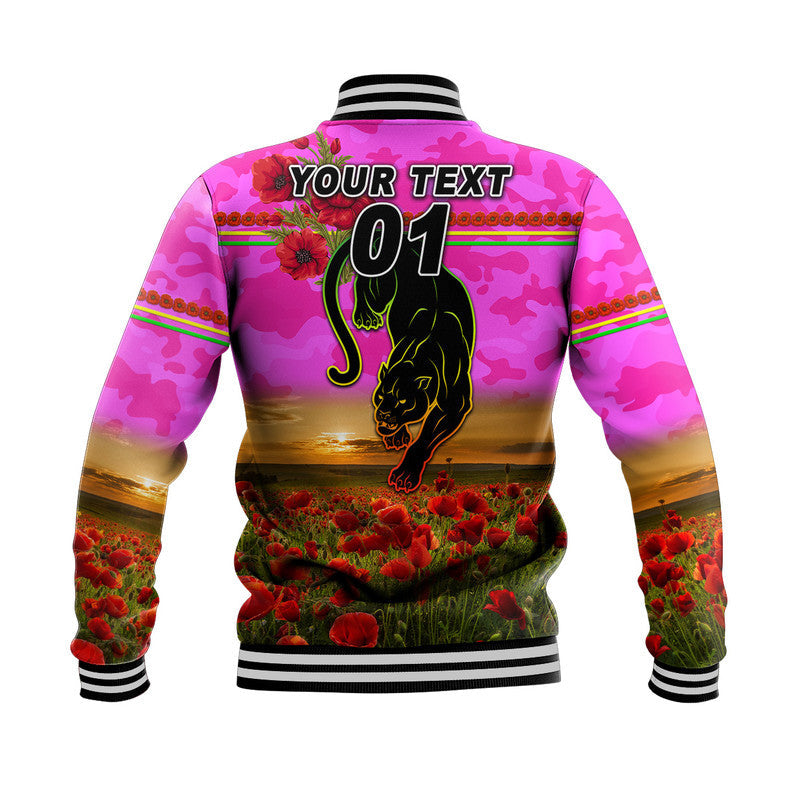 custom-personalised-penrith-panthers-anzac-2022-baseball-jacket-poppy-flowers-vibes-pink