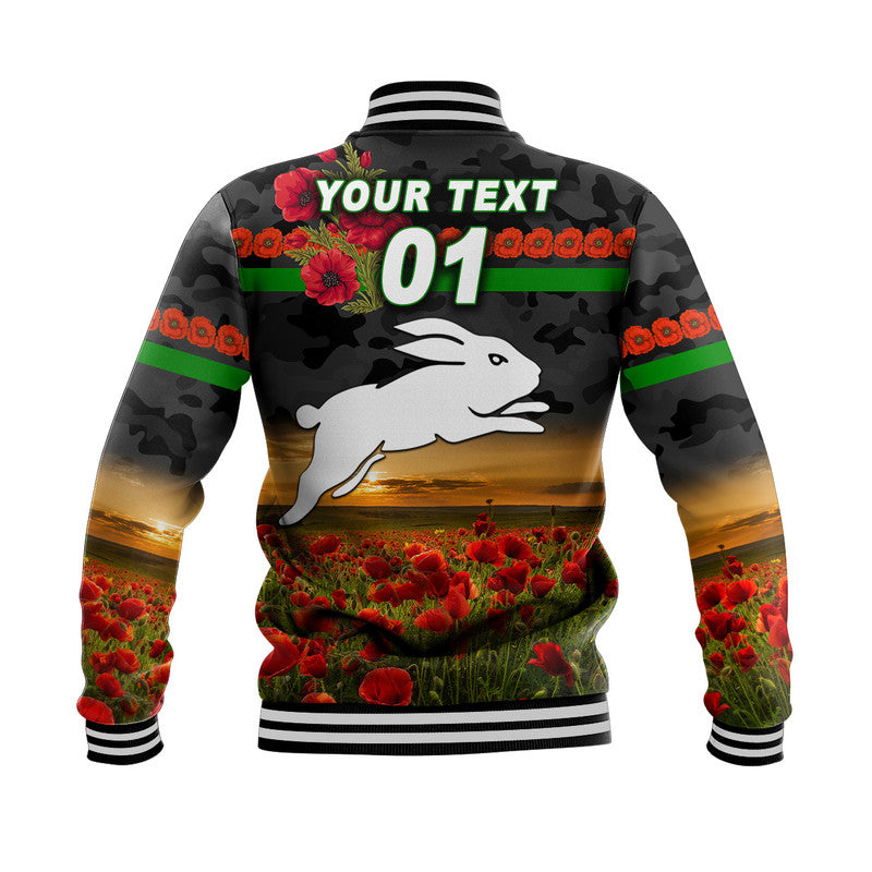 custom-personalised-south-sydney-rabbitohs-anzac-2022-baseball-jacket-poppy-flowers-vibes-black