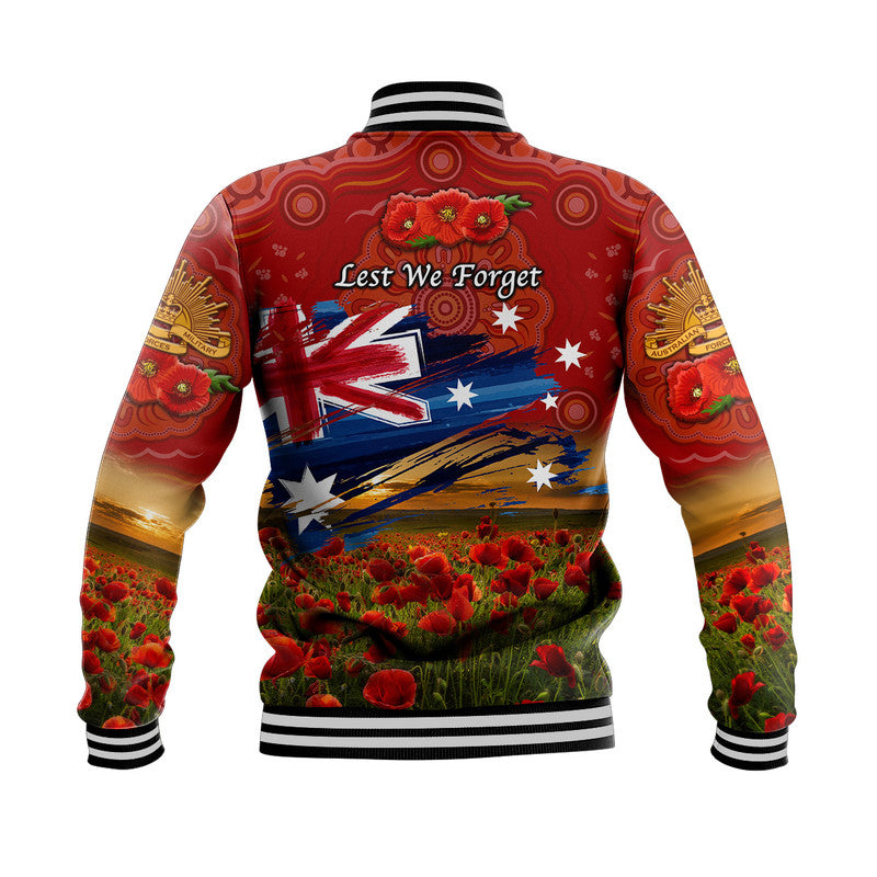 australia-aboriginal-anzac-baseball-jacket-poppy-vibes-red