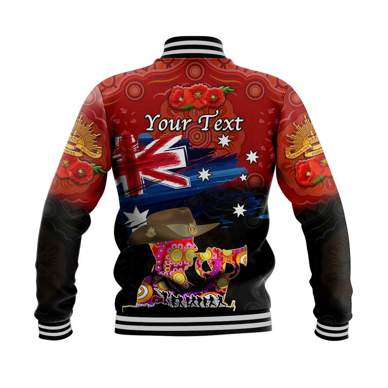 custom-personalised-australia-aboriginal-anzac-baseball-jacket-remembrance-vibes-red