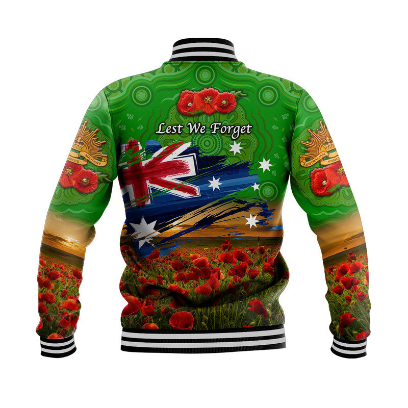 australia-aboriginal-anzac-baseball-jacket-poppy-vibes-green