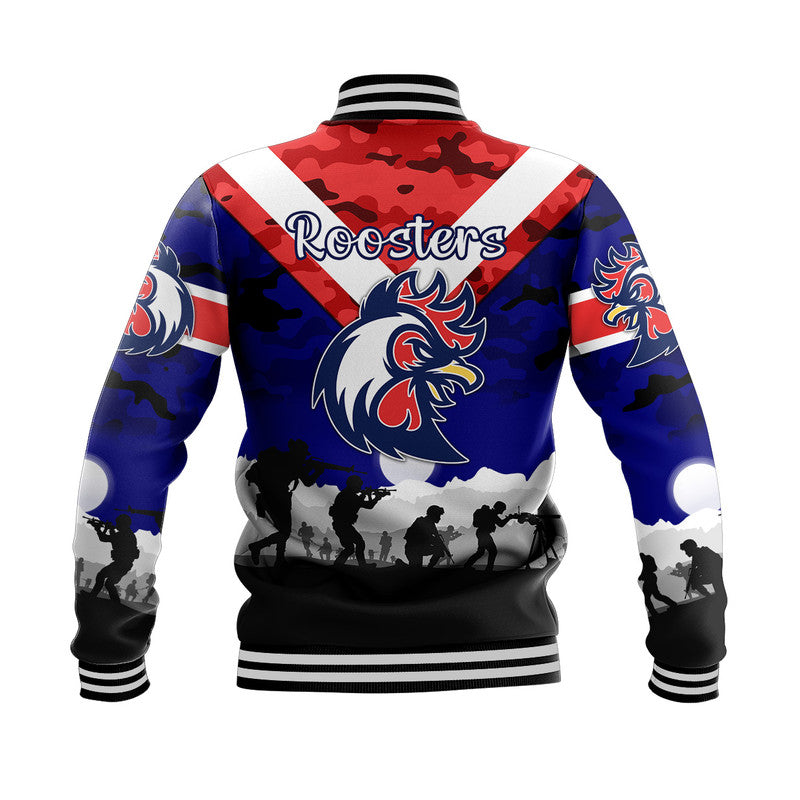 sydney-roosters-anzac-2022-baseball-jacket-simple-style-blue