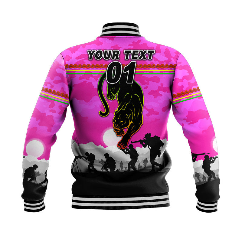 custom-personalised-penrith-panthers-anzac-2022-baseball-jacket-simple-style-pink