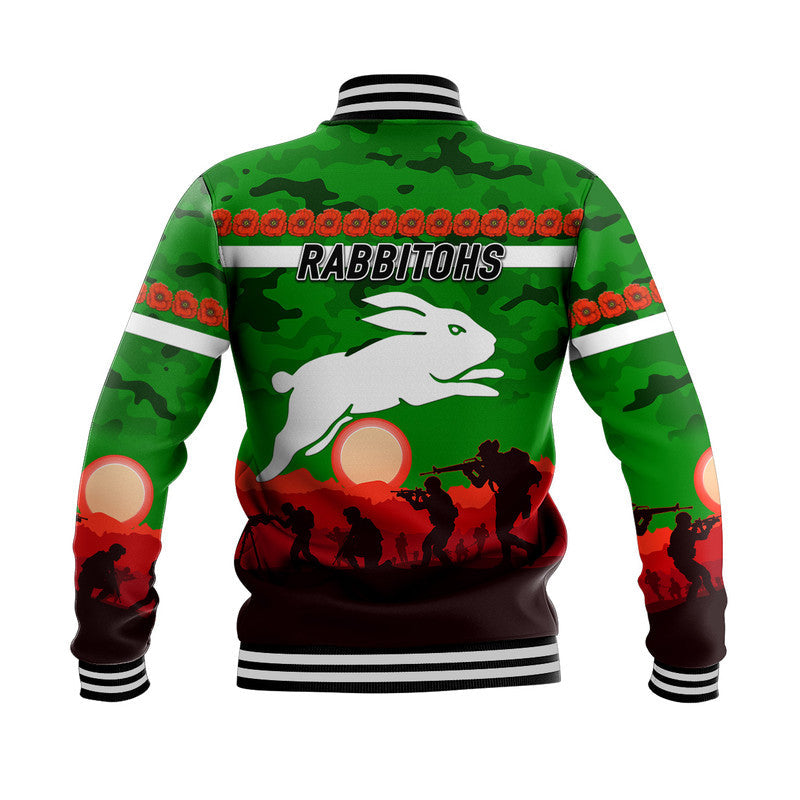 south-sydney-rabbitohs-anzac-2022-baseball-jacket-simple-style-green