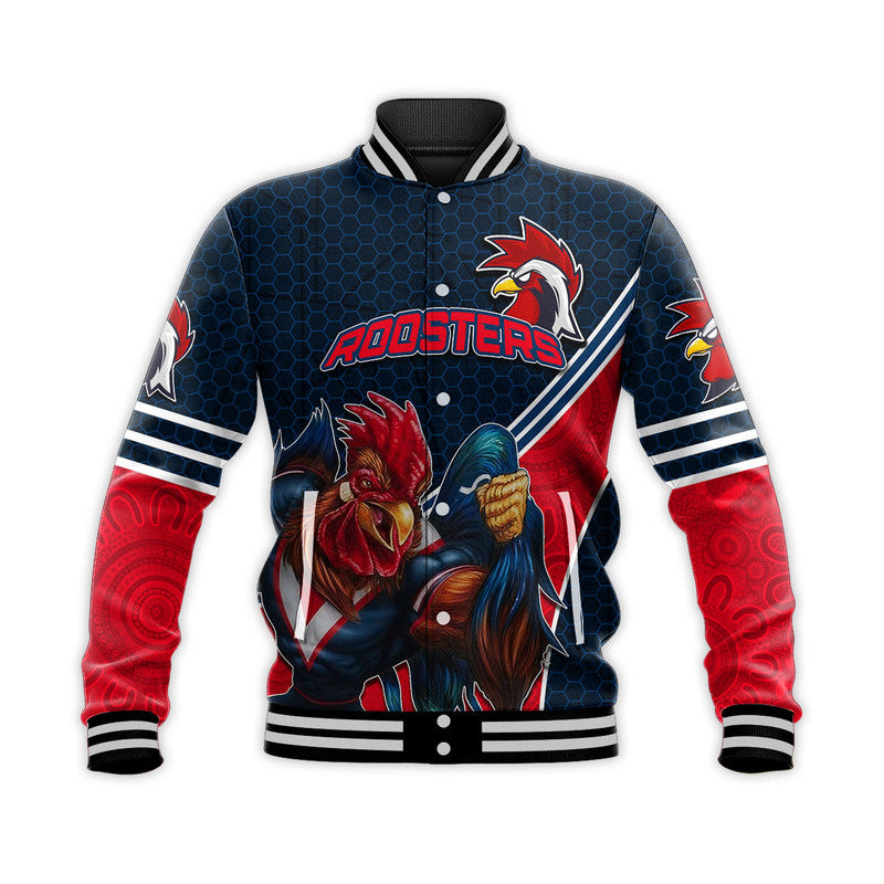 custom-personalised-roosters-rugby-baseball-jacket-mix-aboriginal-simple