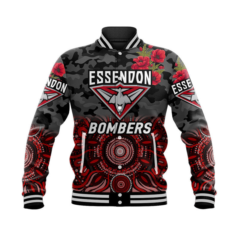 custom-personalised-essendon-bombers-anzac-baseball-jacket-indigenous-vibes-black