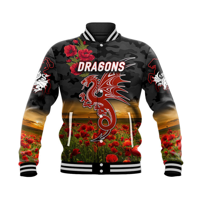 custom-personalised-st-george-illawarra-dragons-anzac-2022-baseball-jacket-poppy-flowers-vibes-black