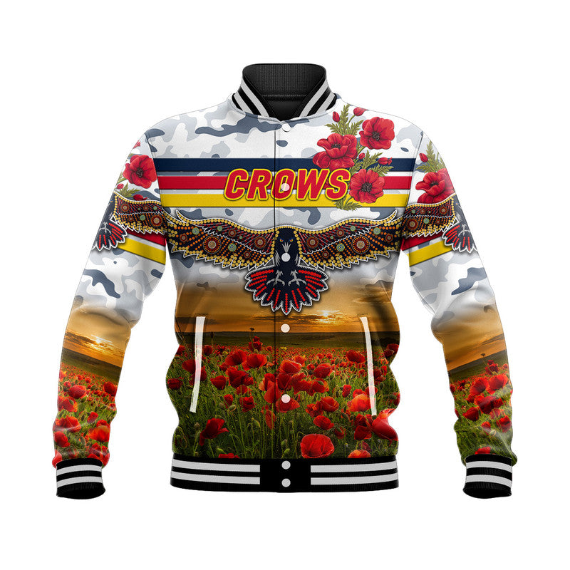 custom-personalised-adelaide-crows-anzac-baseball-jacket-poppy-vibes-white