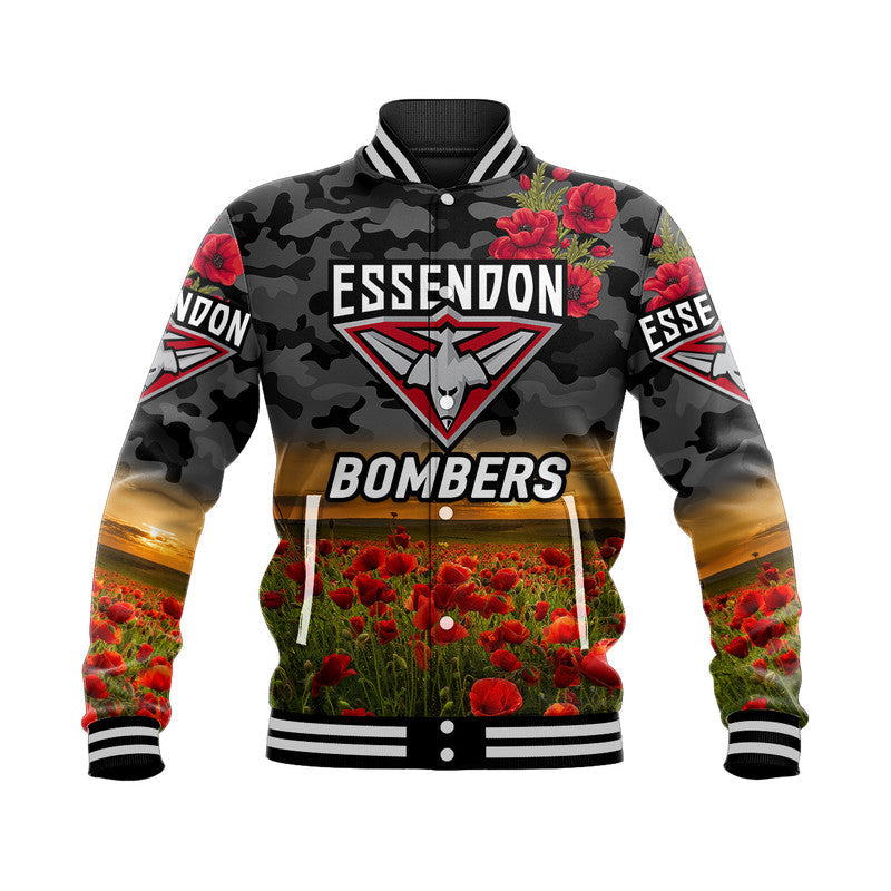 custom-personalised-essendon-bombers-anzac-baseball-jacket-poppy-vibes-black