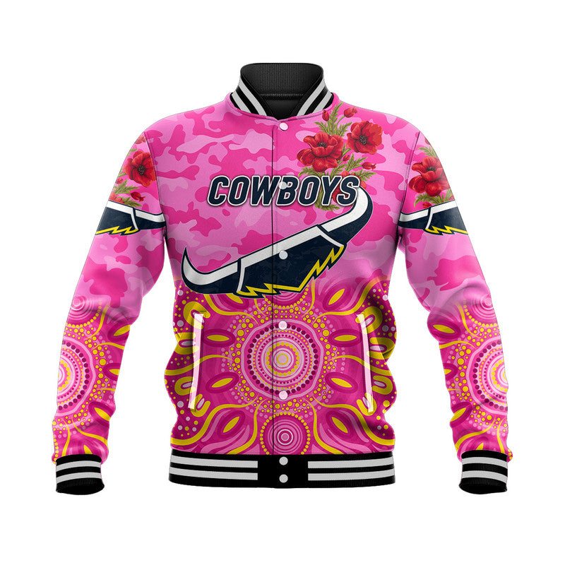 custom-personalised-north-queensland-cowboys-anzac-2022-baseball-jacket-indigenous-vibes-pink