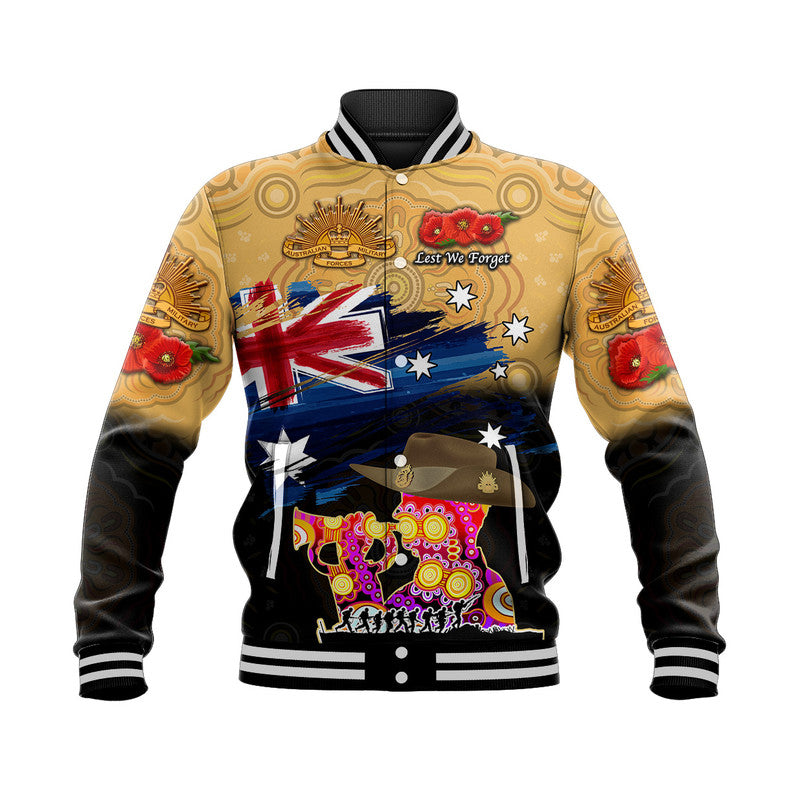 custom-personalised-australia-aboriginal-anzac-baseball-jacket-remembrance-vibes-gold