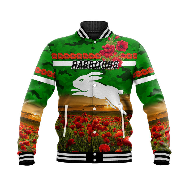 south-sydney-rabbitohs-anzac-2022-baseball-jacket-poppy-flowers-vibes-green