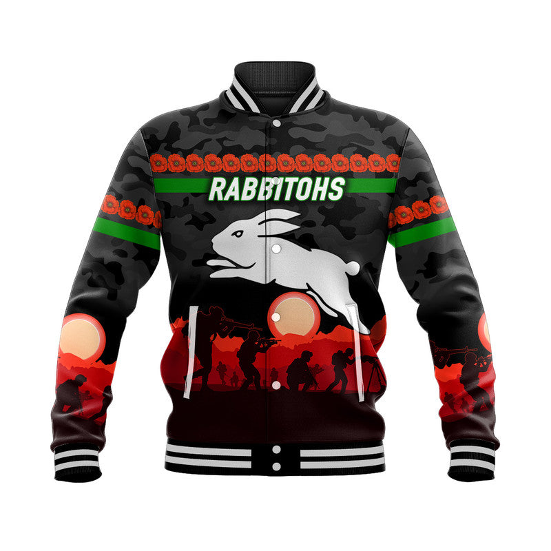 custom-personalised-south-sydney-rabbitohs-anzac-2022-baseball-jacket-simple-style-black