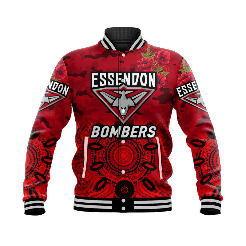 custom-personalised-essendon-bombers-anzac-baseball-jacket-indigenous-vibes-red