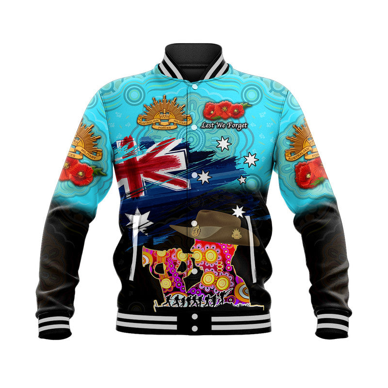 custom-personalised-australia-aboriginal-anzac-baseball-jacket-remembrance-vibes-blue