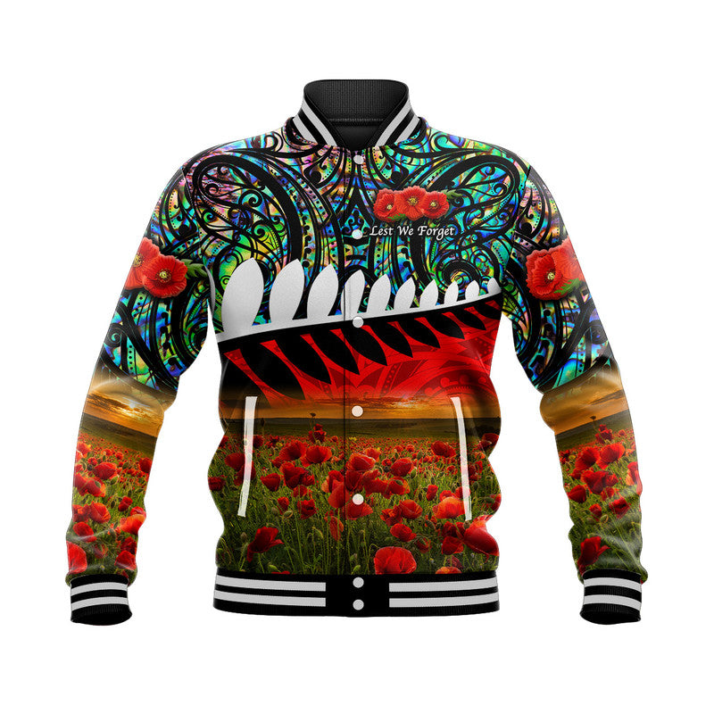 custom-personalised-new-zealand-maori-anzac-baseball-jacket-poppy-vibes-paua-shell