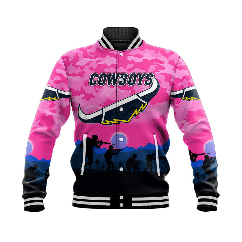 custom-personalised-north-queensland-cowboys-anzac-2022-baseball-jacket-simple-style-pink