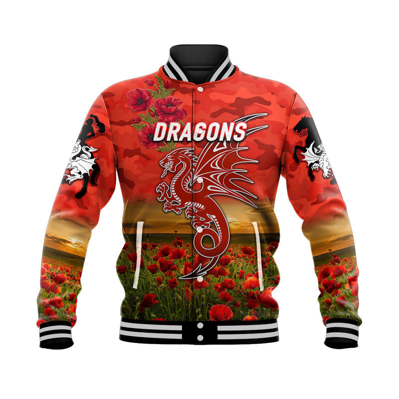 custom-personalised-st-george-illawarra-dragons-anzac-2022-baseball-jacket-poppy-flowers-vibes-red