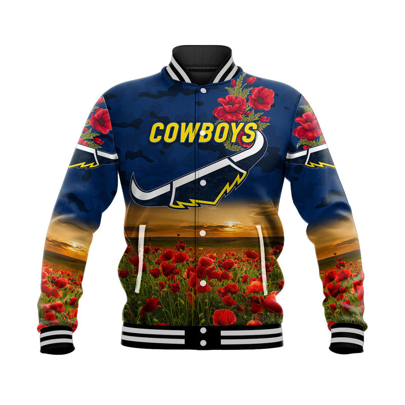 custom-personalised-north-queensland-cowboys-anzac-2022-baseball-jacket-poppy-flowers-vibes-blue