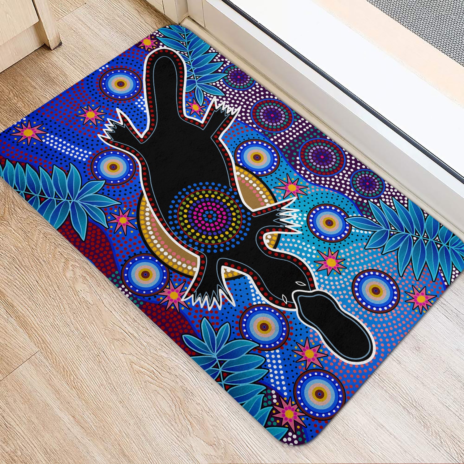 australia-aboriginal-door-mat-indigenous-platypus