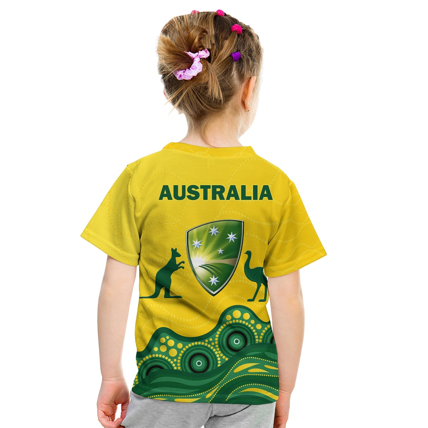 Australia Cricket Aboriginal Pattern T Shirt - LT2