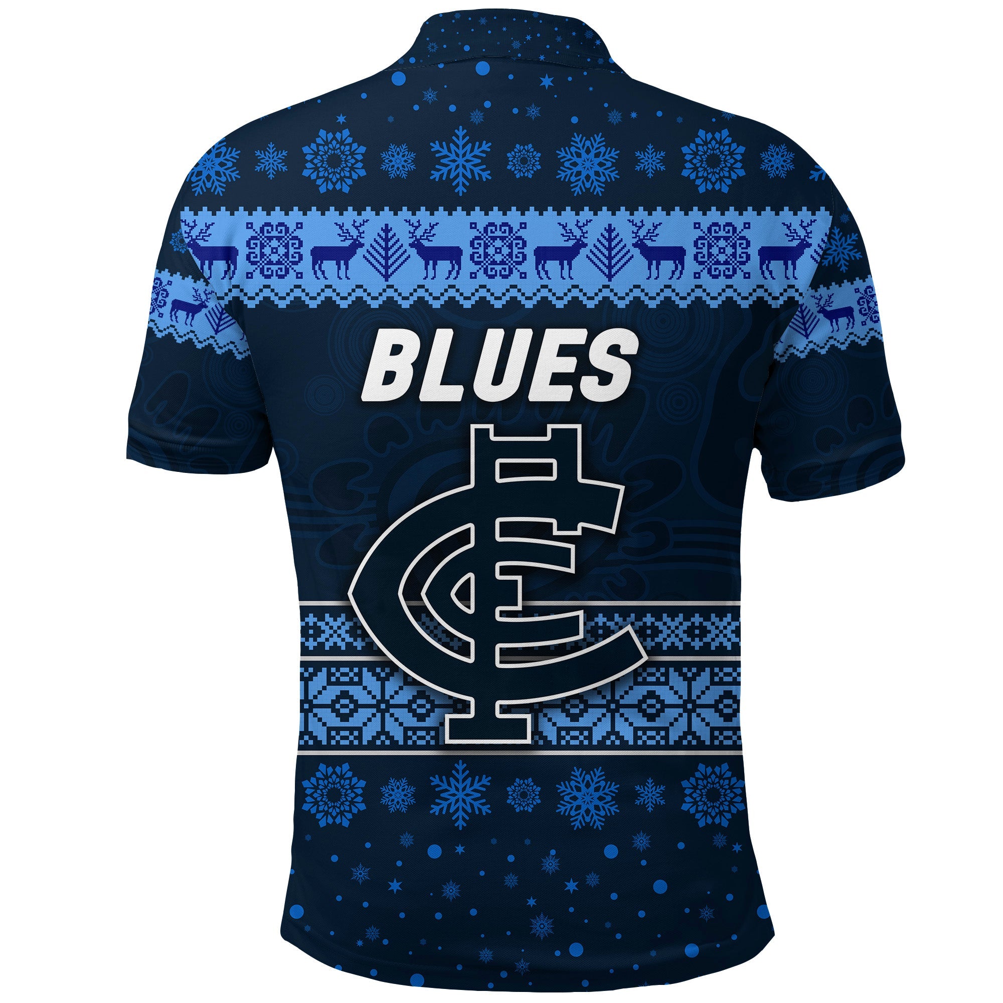 carlton-blues-polo-shirt-christmas-simple-style