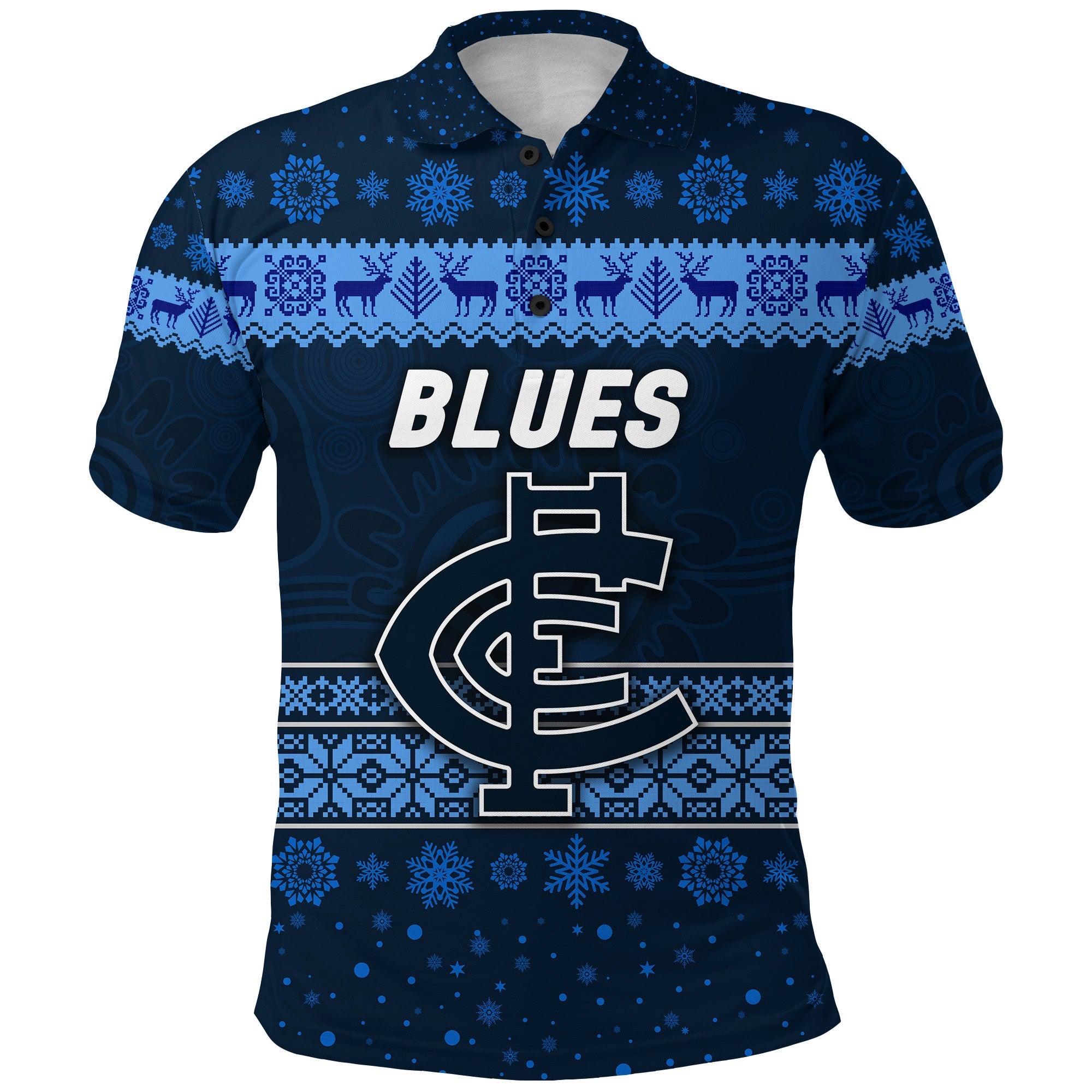 carlton-blues-polo-shirt-christmas-simple-style