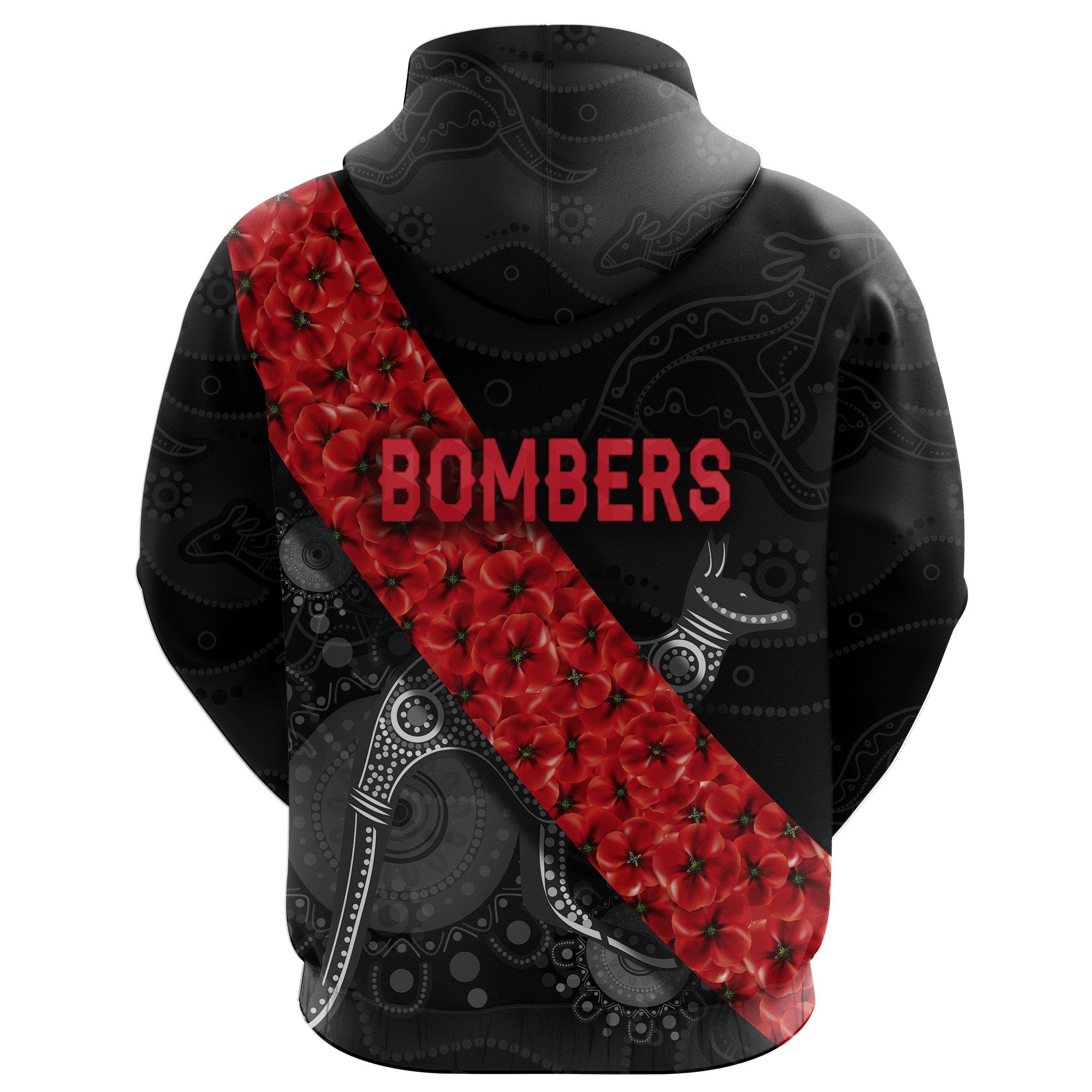 custom-personalised-essendon-bombers-hoodie-anzac-day-indigenous-black