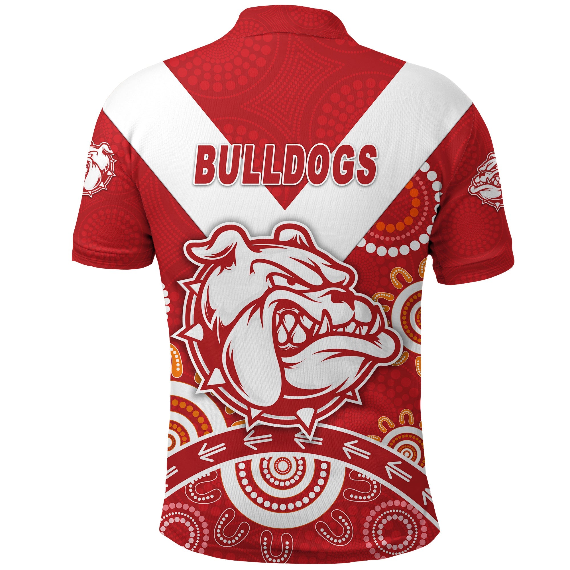 south-fremantle-football-club-polo-shirt-bulldogs-indigenous-version-red