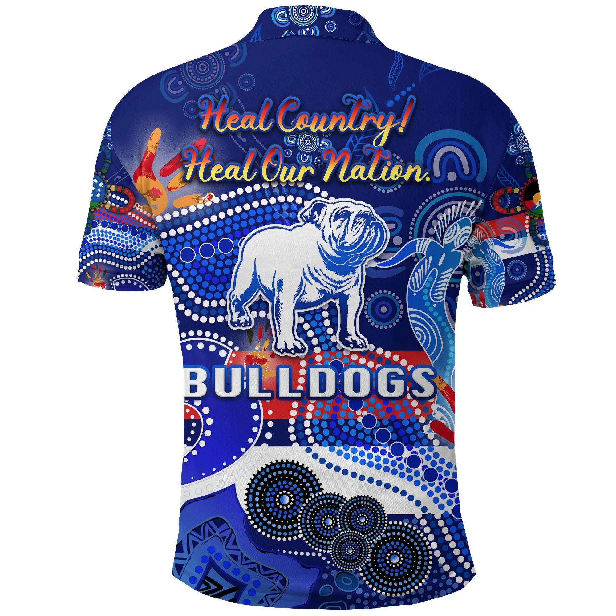 custom-personalised-western-polo-shirt-bulldogs-indigenous-naidoc-heal-country-heal-our-nation