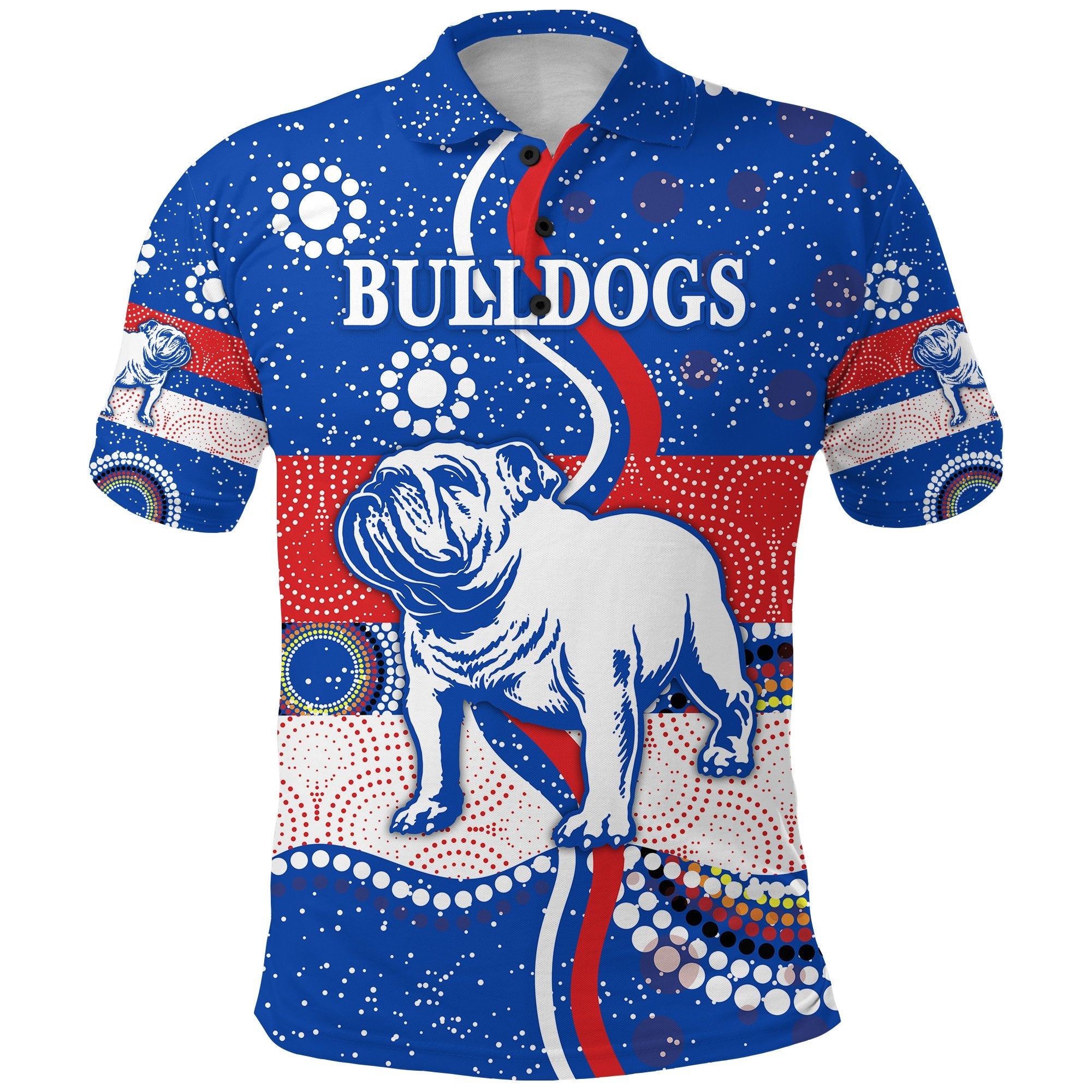 western-polo-shirt-bulldogs-unique-indigenous