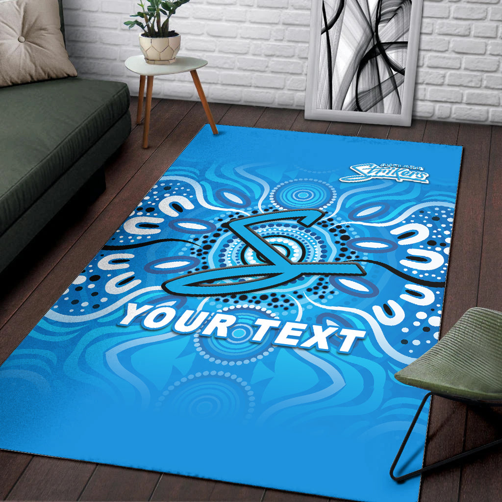 (Custom Personalised) Adelaide Strikers Aboriginal Cricket 2022 Area Rug - LT12