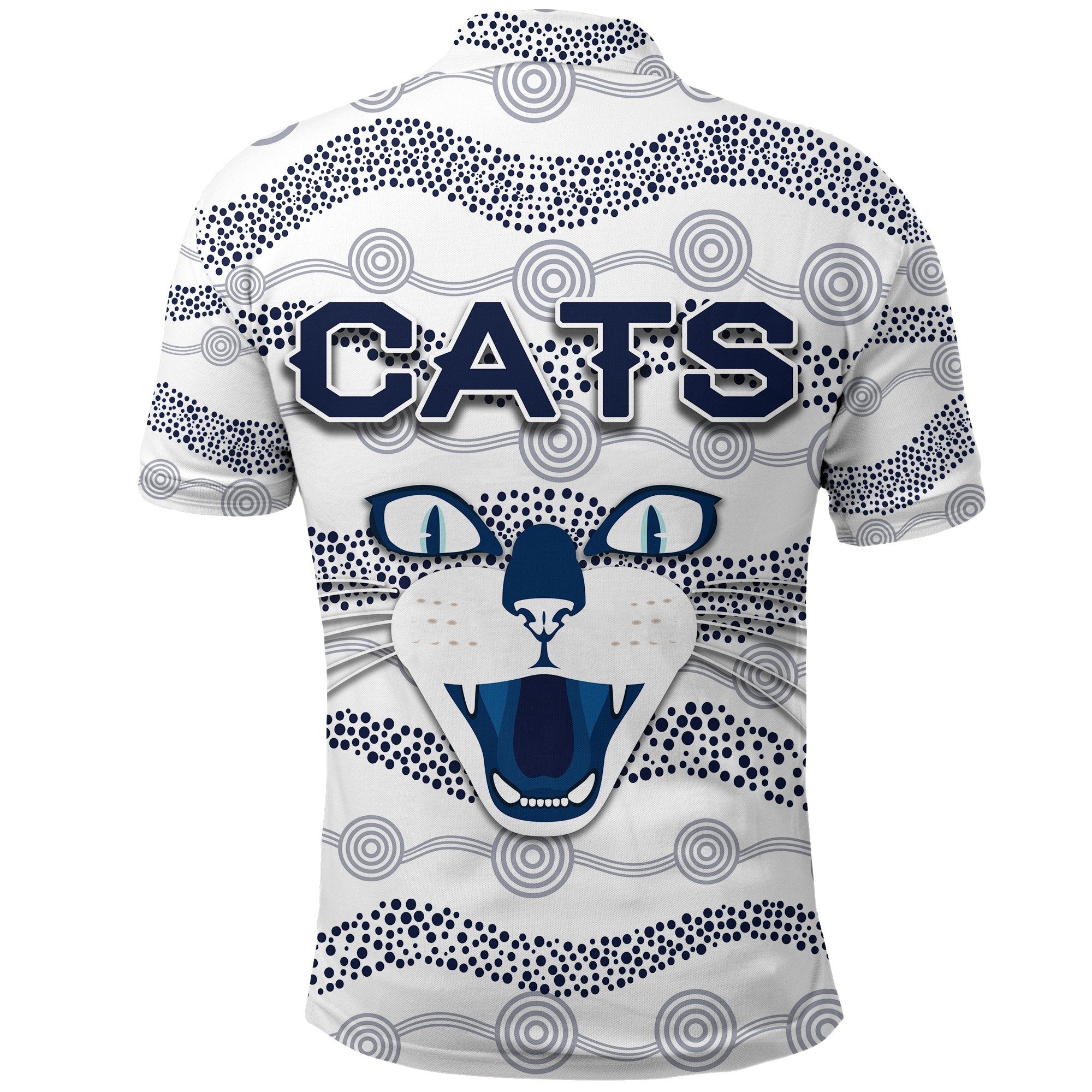 geelong-polo-shirt-cats-indigenous-white