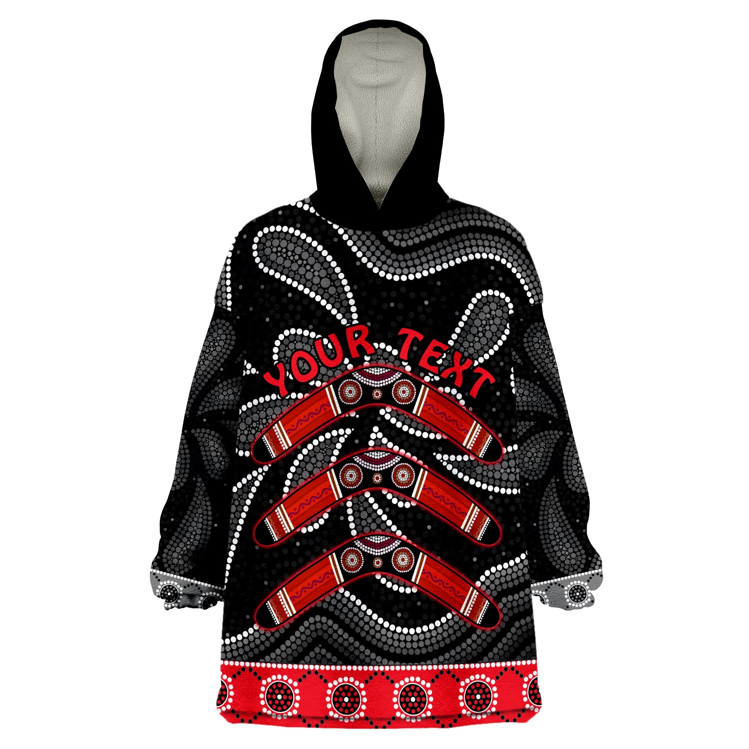 custom-personalised-aboriginal-boomerang-kangaroo-australia-wearable-blanket-hoodie