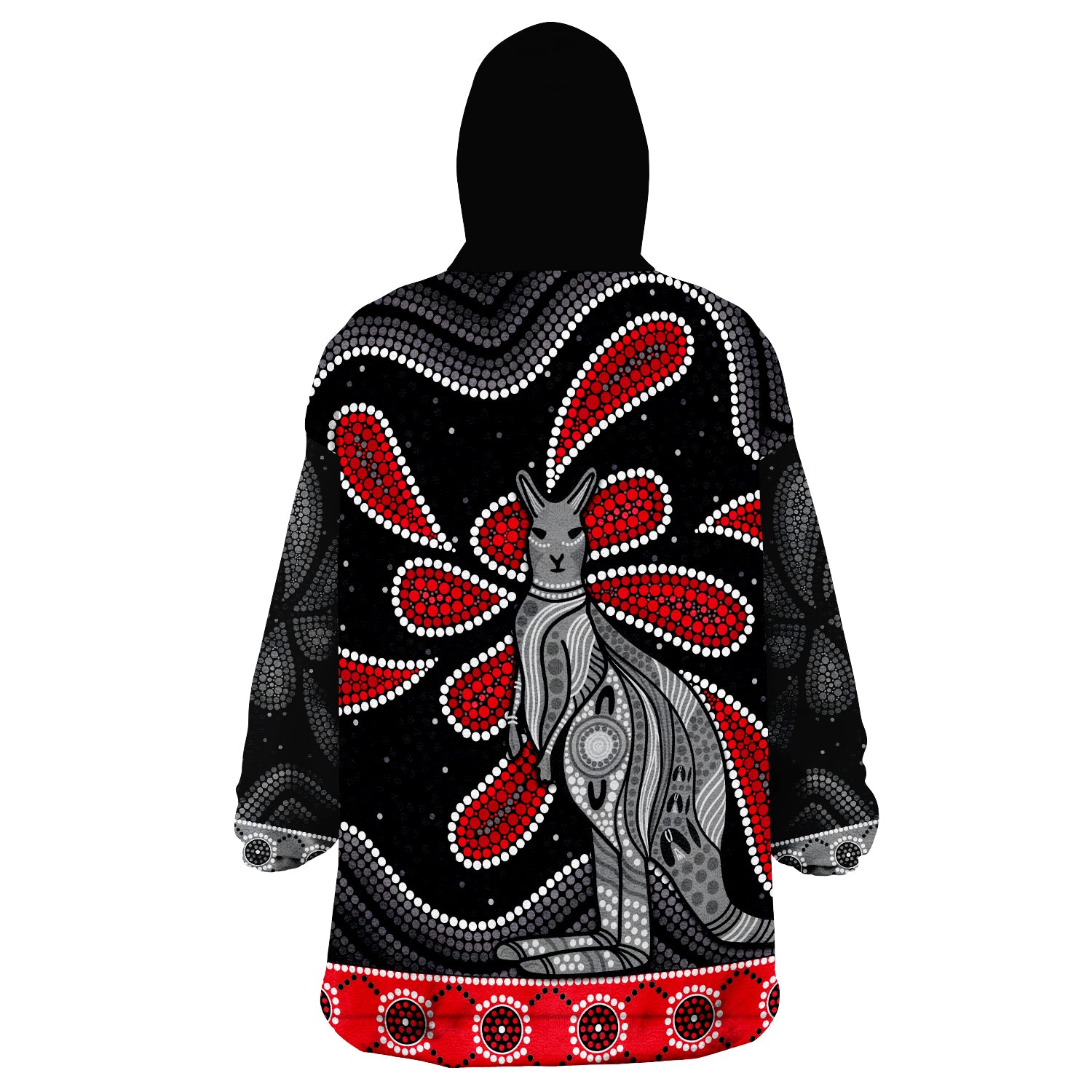 custom-personalised-aboriginal-boomerang-kangaroo-australia-wearable-blanket-hoodie