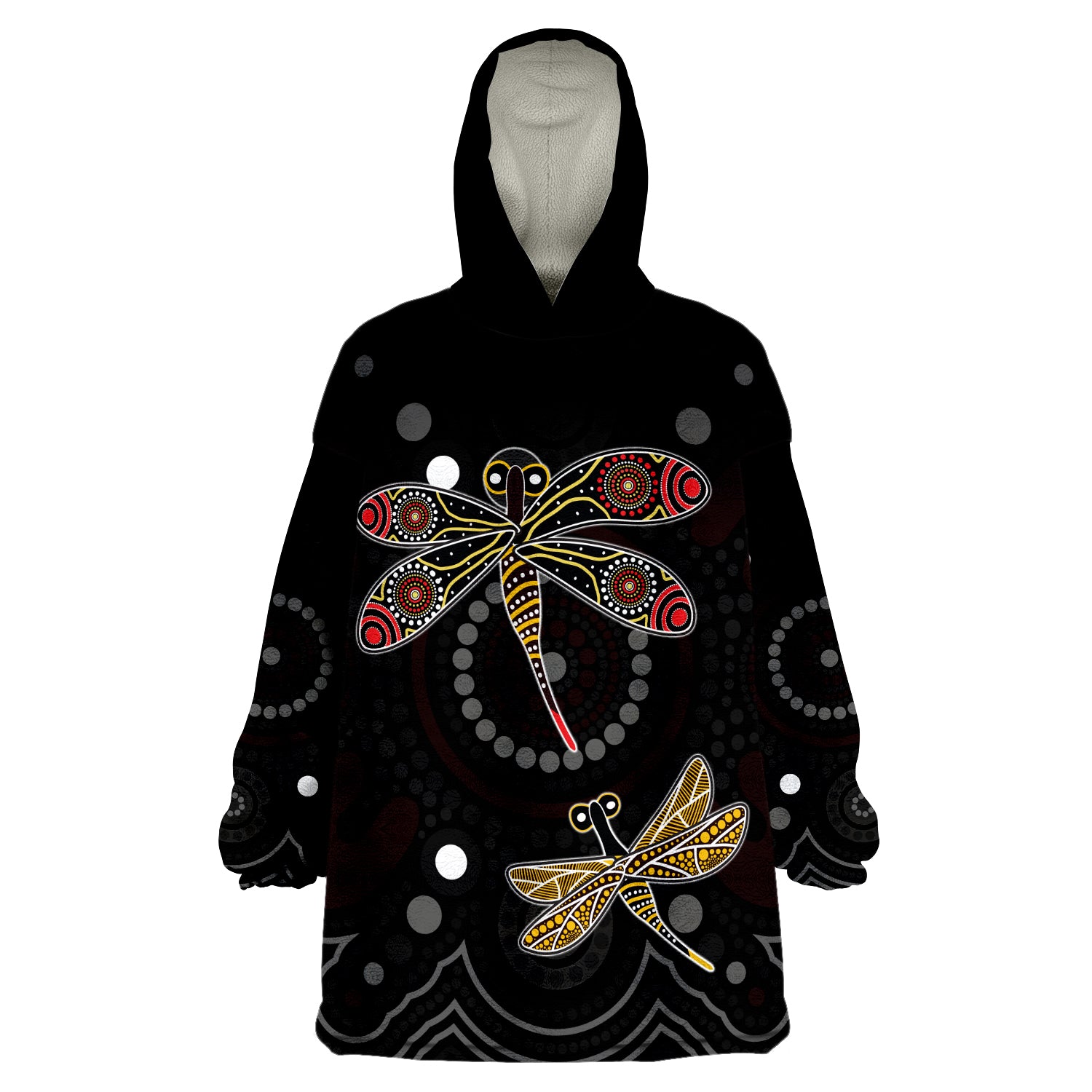 custom-personalised-aboriginal-dot-butterfly-victory-wearable-blanket-hoodie