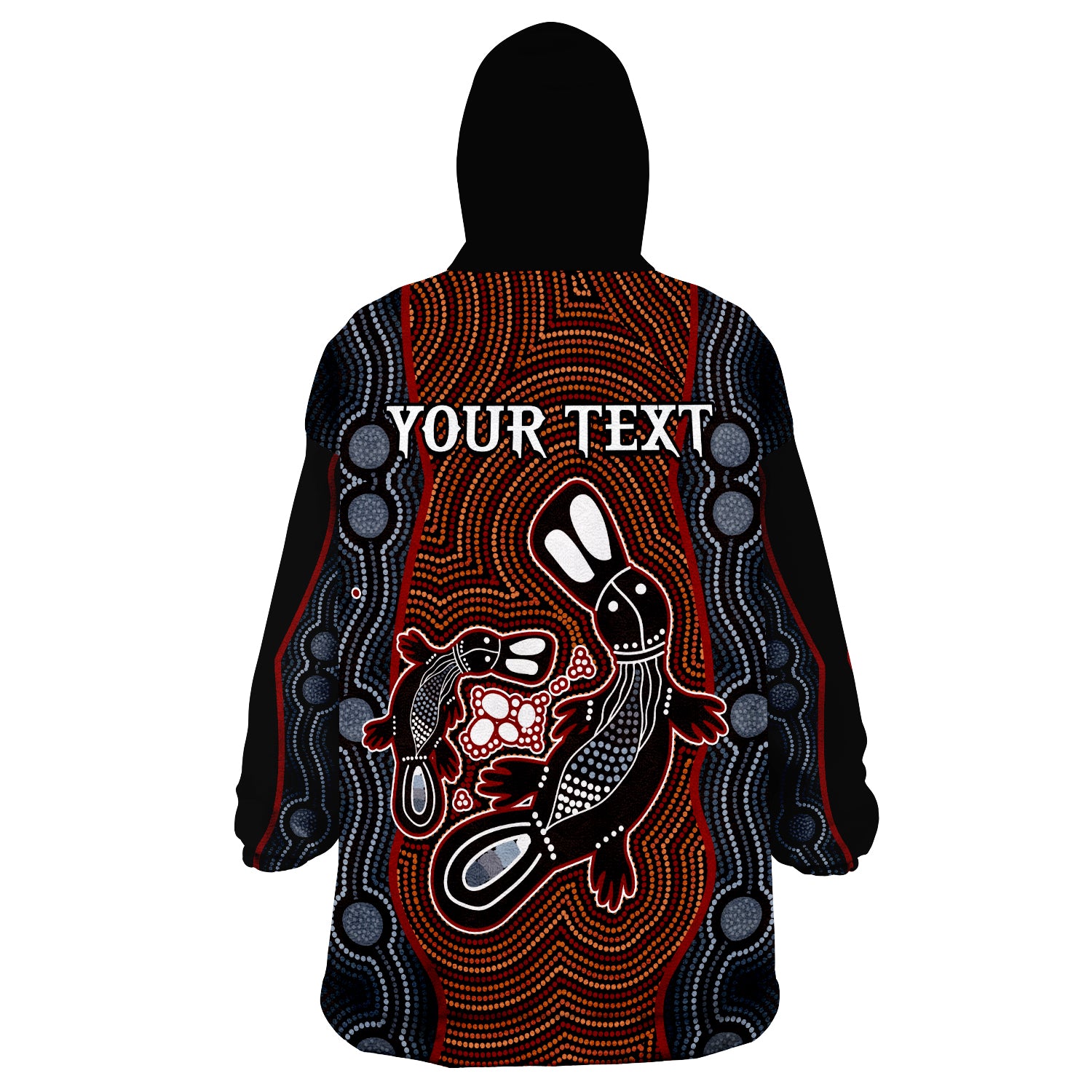 custom-personalised-aboriginal-dot-platypus-victory-wearable-blanket-hoodie